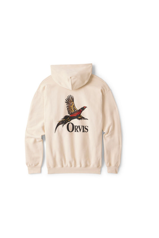 Pheasant Graphic Hoodie - PALE STONE
