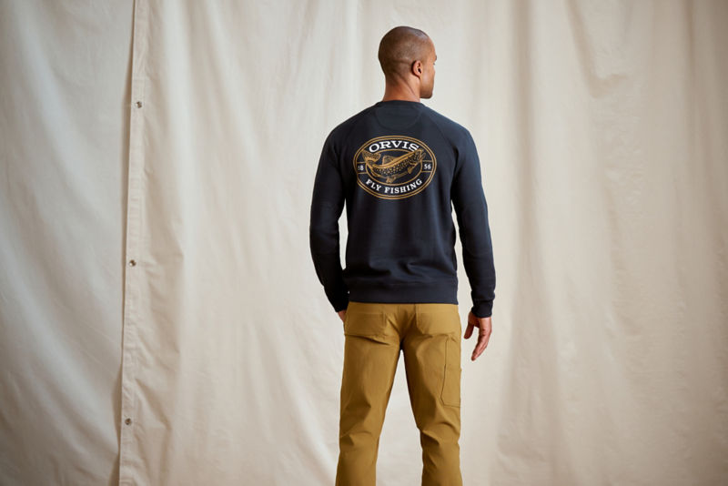 Men&rsquo;s Campfire Crewneck Sweatshirt - DARK NAVY image number 4