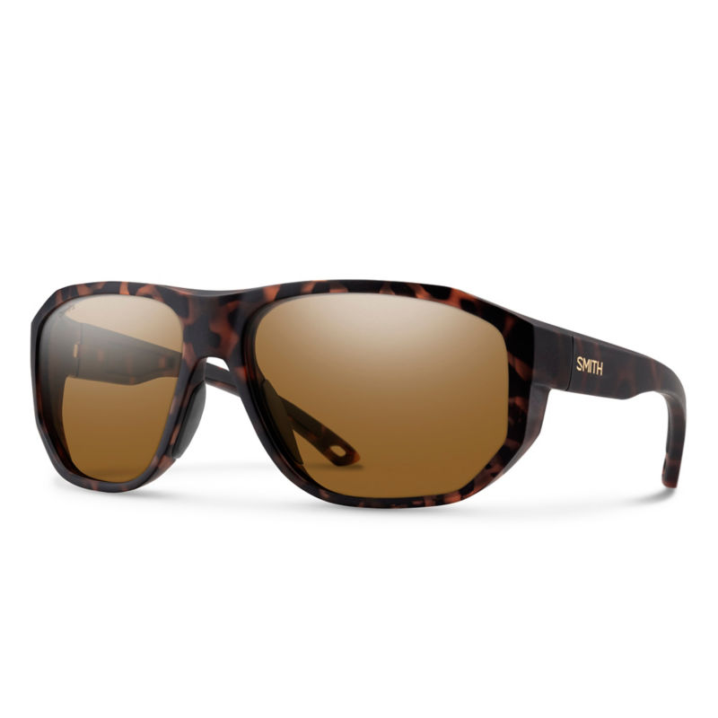 Smith Outrigger Polarized Sunglasses - MATTE TORTOISE FRAME BROWN GLASS LENS image number 0