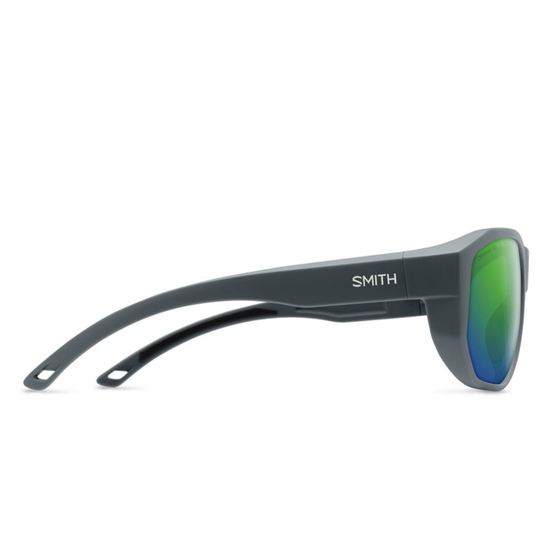 Smith Outrigger Polarized Sunglasses - MATTE SLATE FRAME GREEN MIRROR LENS image number 1