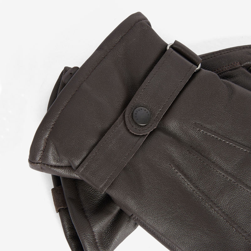 Barbour&reg; Burnished Leather Thinsulate&trade; Gloves - DARK BROWN image number 1