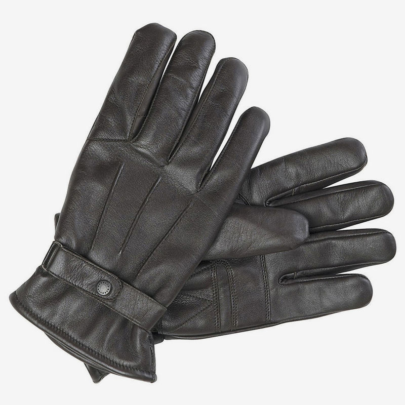 Barbour&reg; Burnished Leather Thinsulate&trade; Gloves - DARK BROWN