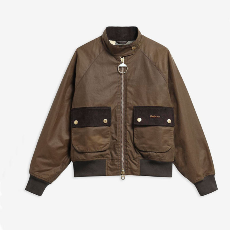 Barbour&reg; Ivybridge Waxed Jacket - BEECH/ANCIENT image number 5