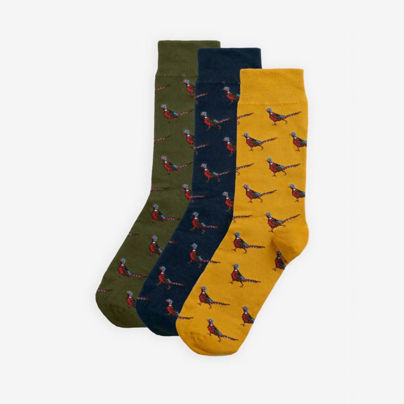 Barbour&reg; Pheasant Socks Gift Box - FOREST MIST