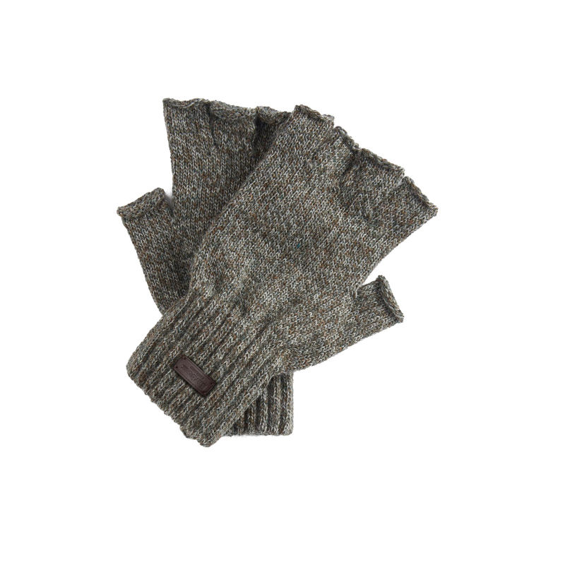 Barbour&reg; Heath Fingerless Wool Gloves - GREEN