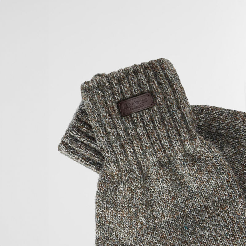 Barbour&reg; Heath Fingerless Wool Gloves - GREEN image number 1