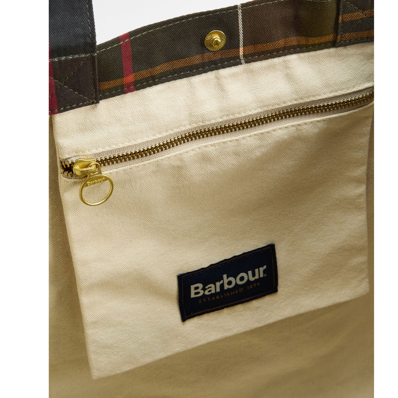 Barbour&reg; Telfield Tartan Tote Bag - CLASSIC TARTAN image number 3