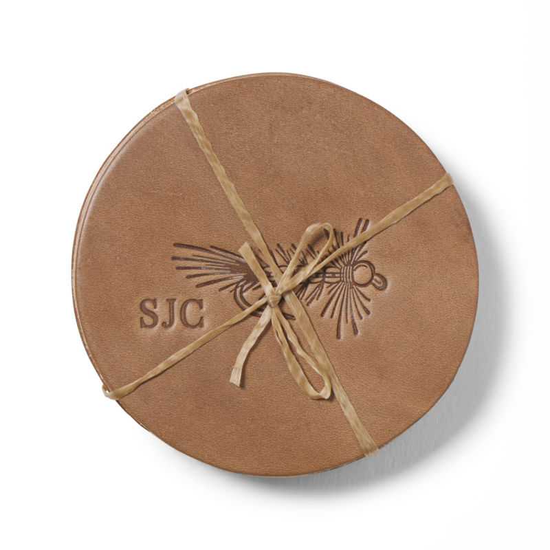 Whiskey Leatherworks Leather Coasters -  image number 1