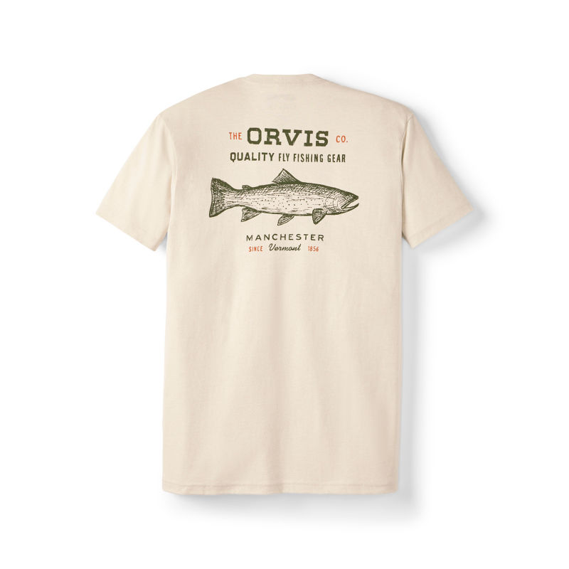 Men&rsquo;s Trout Sketch Graphic T-Shirt - SNOW
