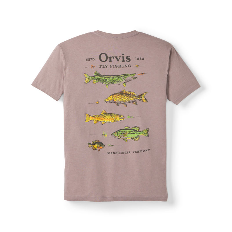 Men&rsquo;s Freshwater Fish Graphic T-Shirt - MUSHROOM HEATHER