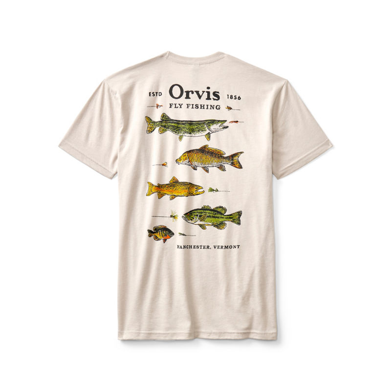 Men&rsquo;s Freshwater Fish Graphic T-Shirt - SNOW