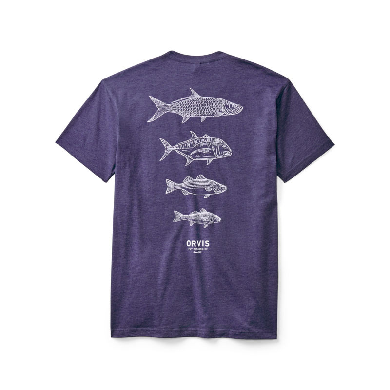 Men&rsquo;s Saltwater Fish Graphic T-Shirt - MOUNTAIN DUSK