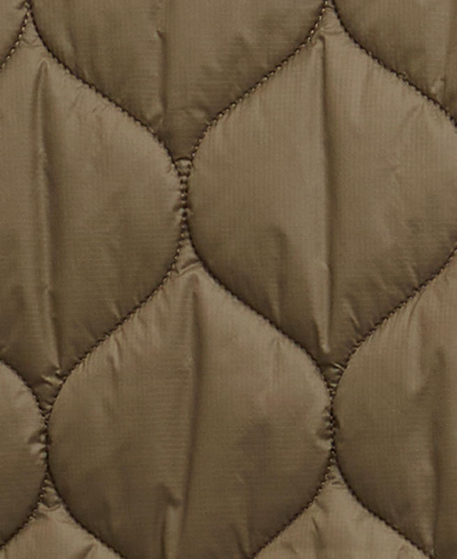 Barbour&reg; Re-Engineered Spey Quilted Hooded Jacket - BEECH image number 7
