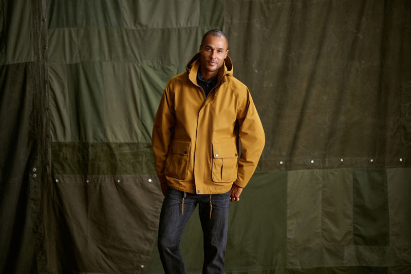 Barbour&reg; Re-Engineered Wading Spey Showerproof Hooded Jacket - BRONZE BROWN