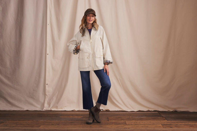 Women&rsquo;s Barbour&reg; Icons Bedale Showerproof Jacket - JASMINE/DRESS