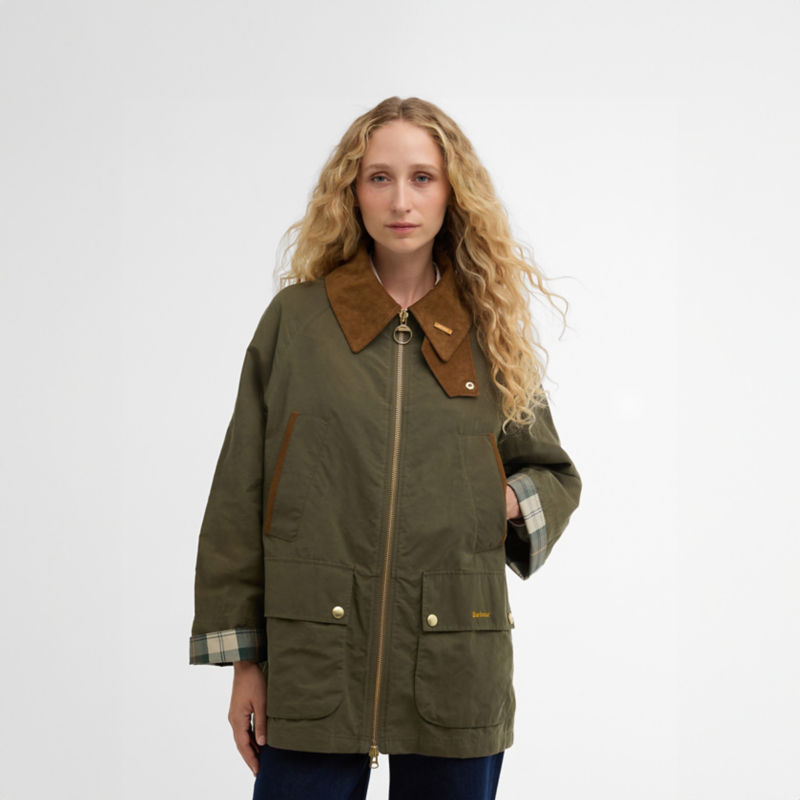 Women&rsquo;s Barbour&reg; Icons Bedale Showerproof Jacket - IVY GREEN/ANCIENT image number 1