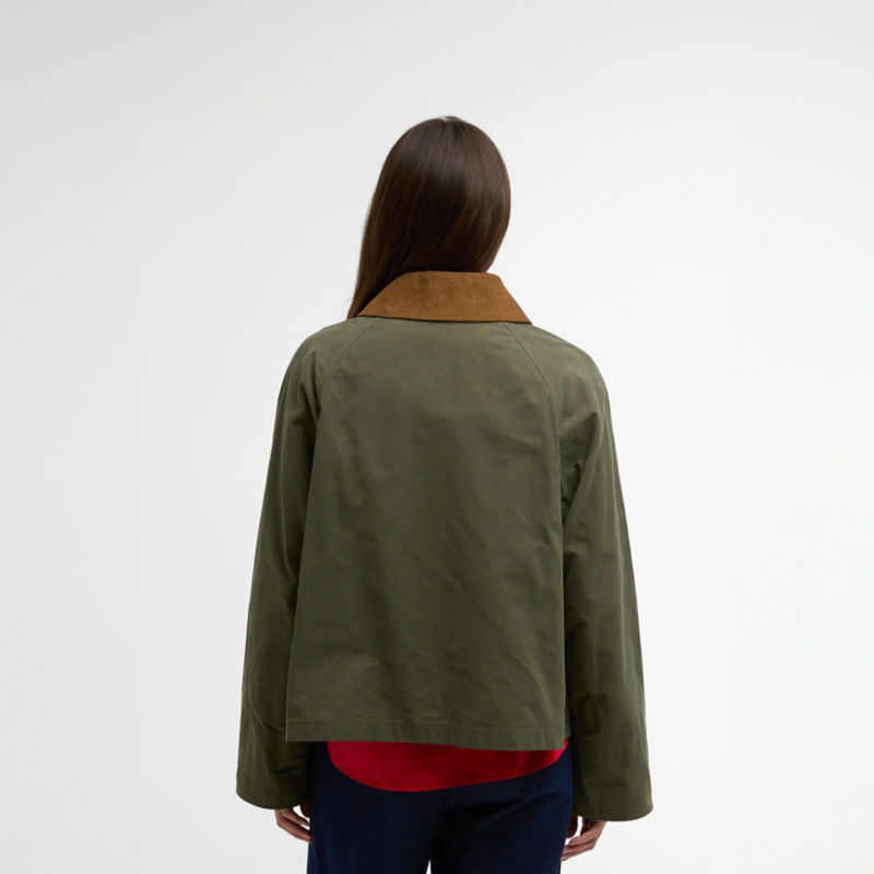 Women&rsquo;s Barbour&reg; Icons Spey Showerproof Jacket - IVY GREEN/ANCIENT image number 2