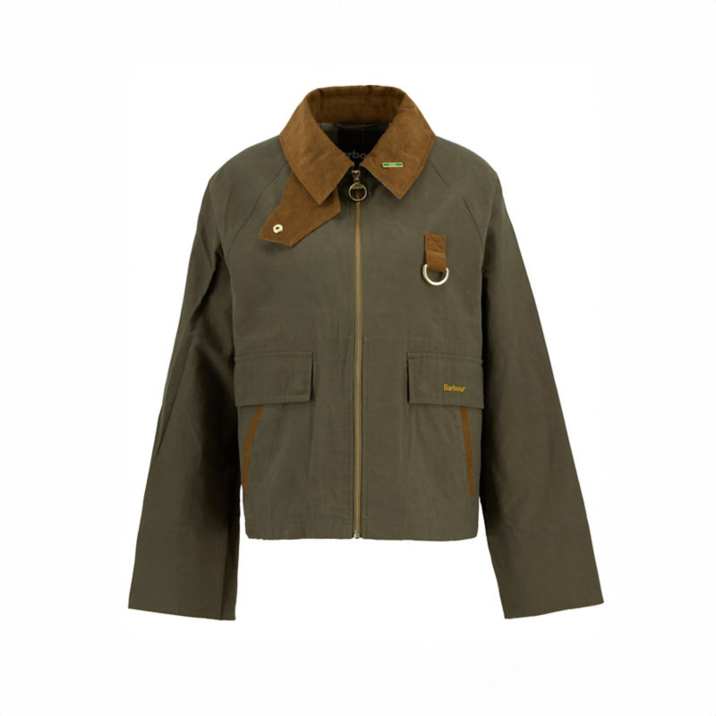 Women&rsquo;s Barbour&reg; Icons Spey Showerproof Jacket - IVY GREEN/ANCIENT image number 3