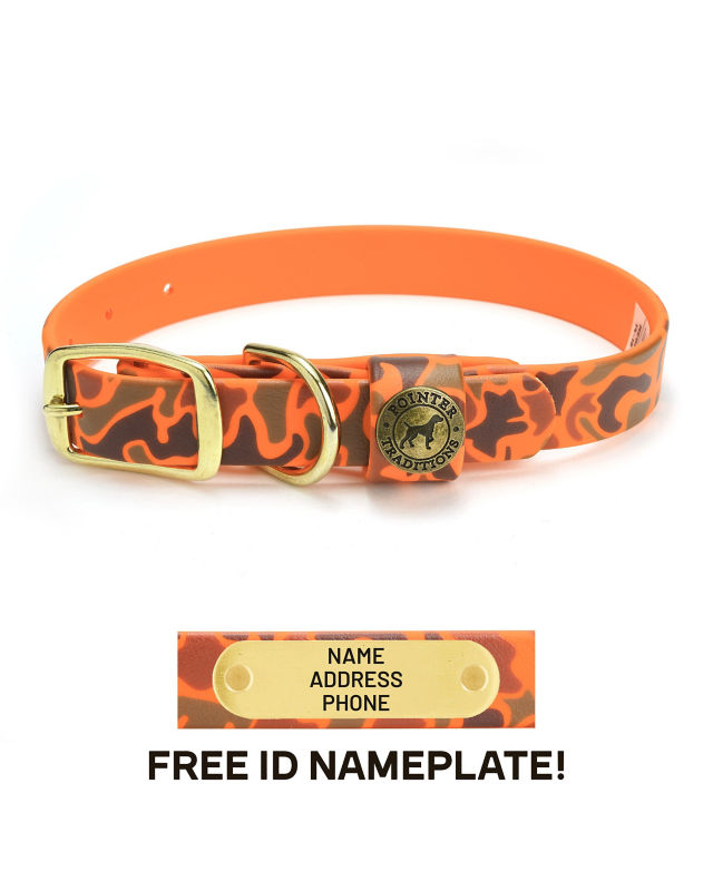 Waterproof Sporting Dog Collar - BLAZE VINTAGE CAMO image number 1