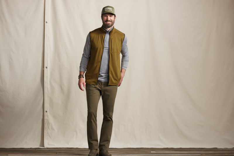 Men&rsquo;s Horseshoe Hills Fleece Vest - FIELD KHAKI/ESPRESSO