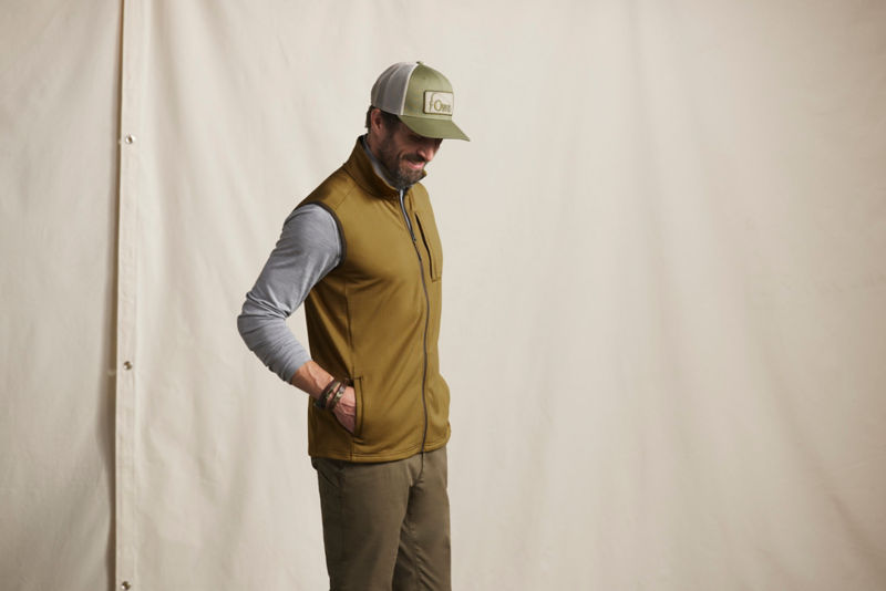 Men&rsquo;s Horseshoe Hills Fleece Vest - FIELD KHAKI/ESPRESSO image number 2