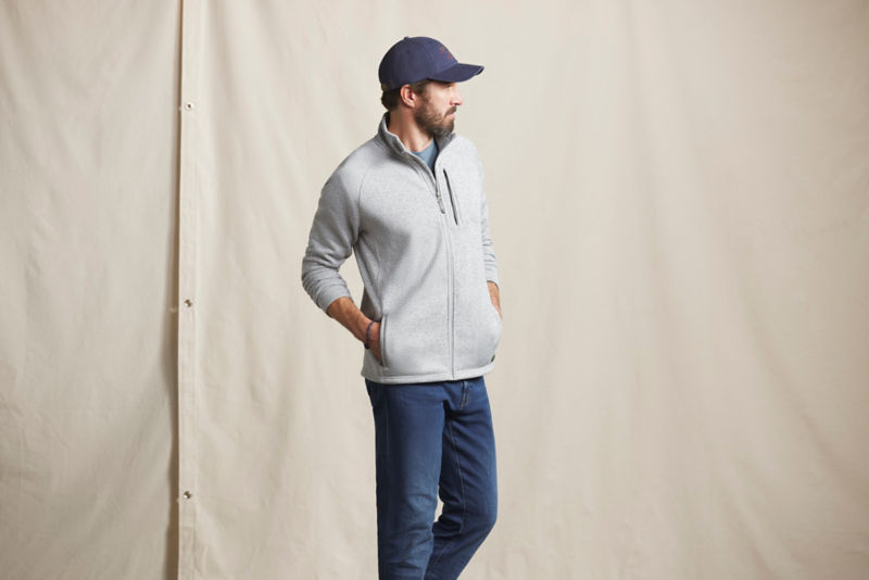 Men&rsquo;s R65&trade; Sweater Fleece Jacket - LIGHT GREY HEATHER