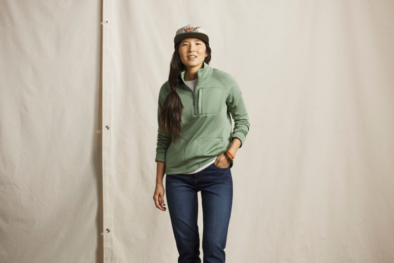 Women&rsquo;s Horseshoe Hills Fleece 1/4-Zip - DARK NAVY/ARCTIC BLUE image number 1