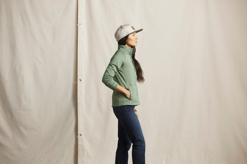 Women&rsquo;s Horseshoe Hills Fleece 1/4-Zip - DARK NAVY/ARCTIC BLUE image number 2