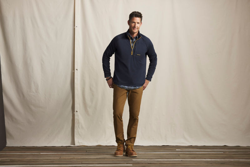 Men&rsquo;s Horseshoe Hills Fleece 1/4-Zip - DARK NAVY/MARIGOLD