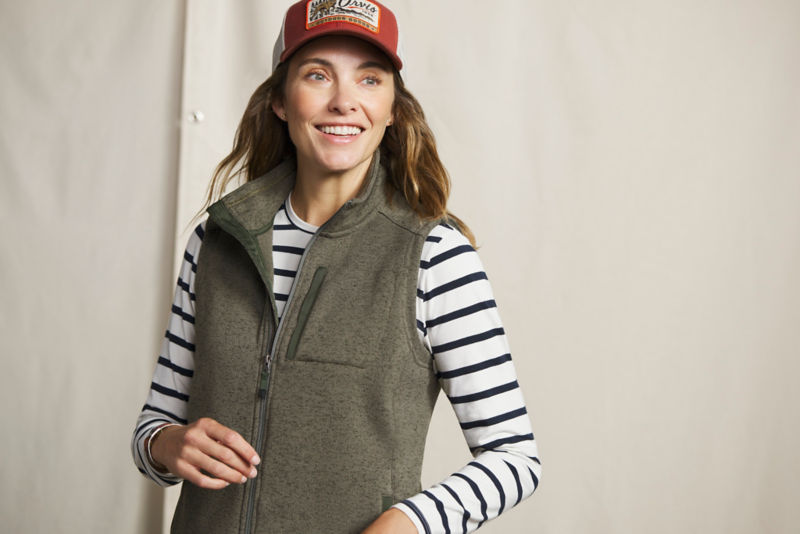 Women&rsquo;s R65&trade; Sweater Fleece Vest - ROSEMARY image number 1