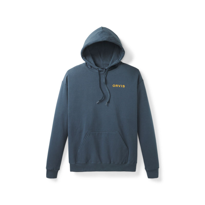 Men&rsquo;s Brown Trout Graphic Hoodie - DARK NAVY