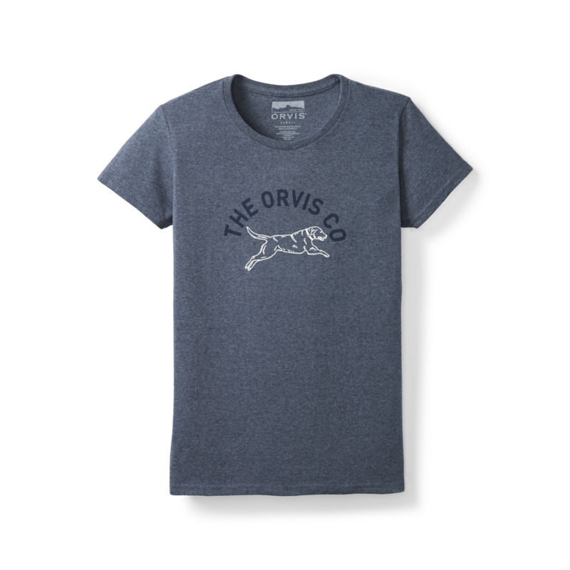 Women&rsquo;s Jumping Lab Graphic Tee - DEEP SEA HEATHER/NAVY/SNOW
