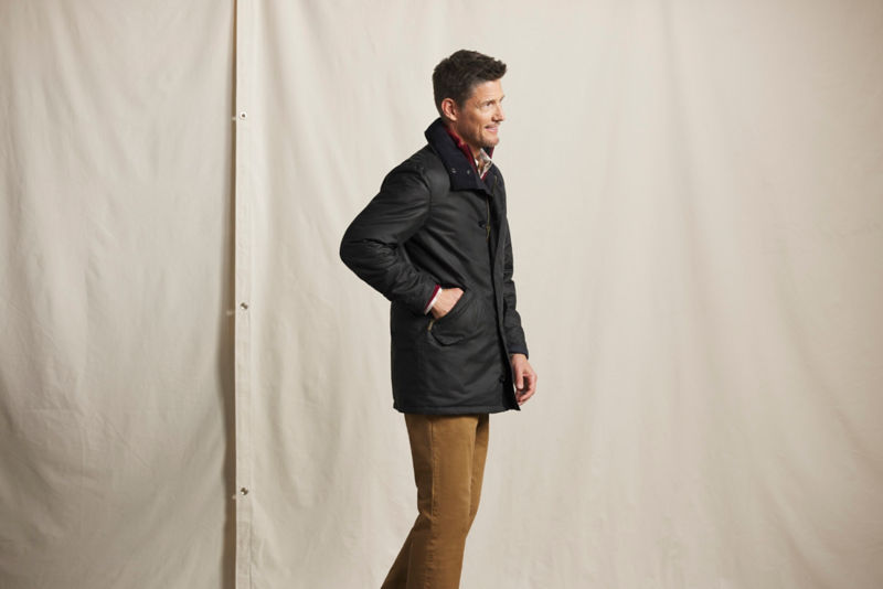 Barbour&reg; Modern Powell Waxed Jacket - NAVY image number 2