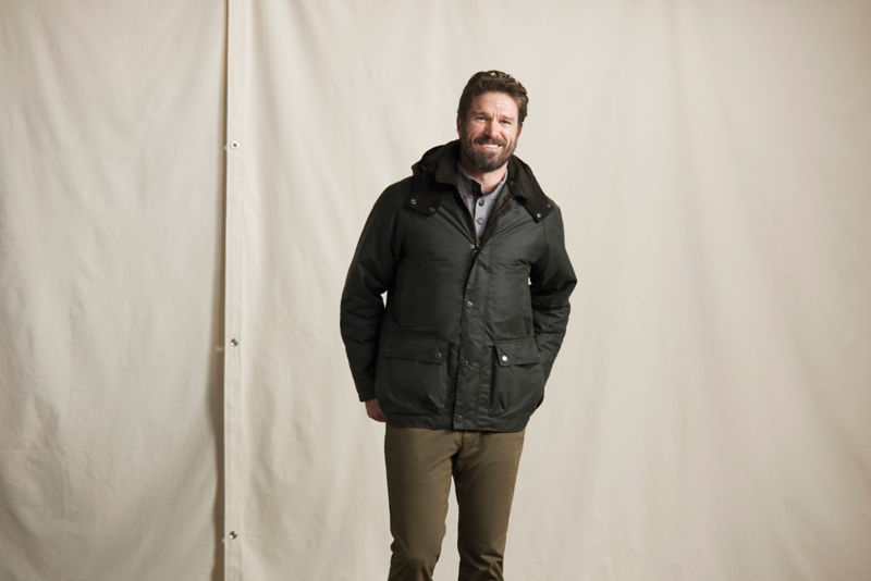 Barbour&reg; Modern Beaufort Waxed Jacket - SAGE/SHADOW CLASSIC