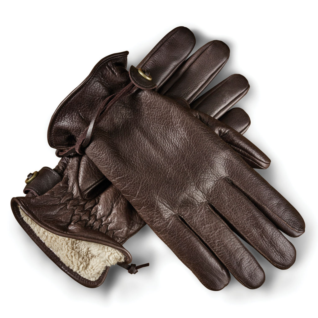 Bison Leather Winter Gloves -  image number 0
