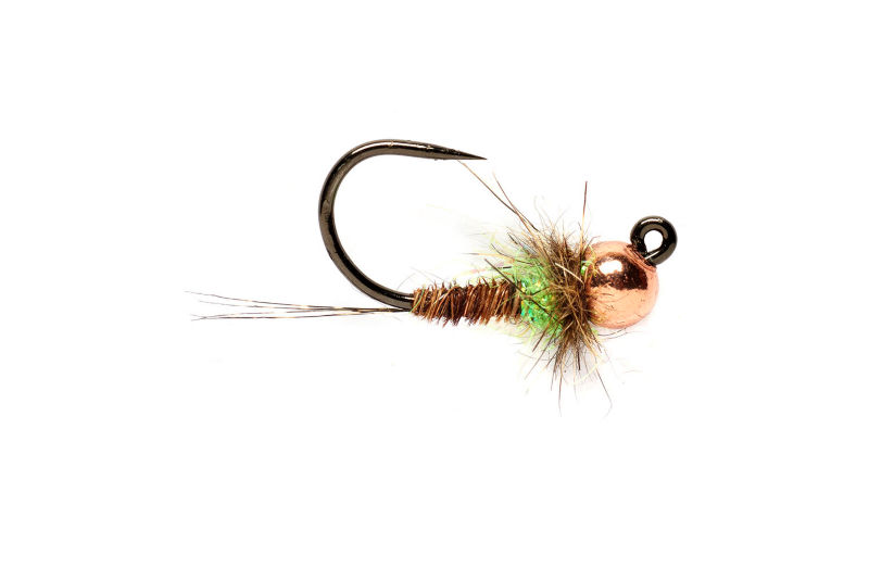 Tunghead Hot Spot Pheasant Tail Jig - CHARTREUSE