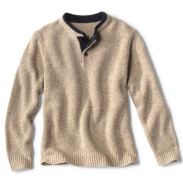 Two-Button Wool Sweater - 