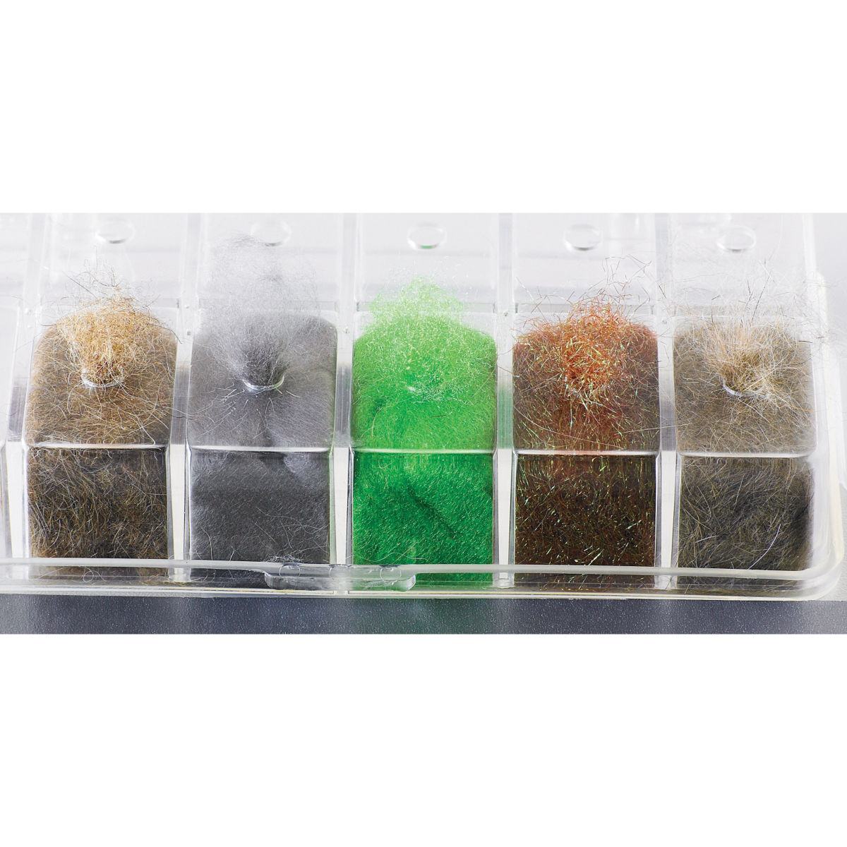 Antron Dubbing Dispenser Box Fly Tying Natural colors  Worldwide! The bug box 