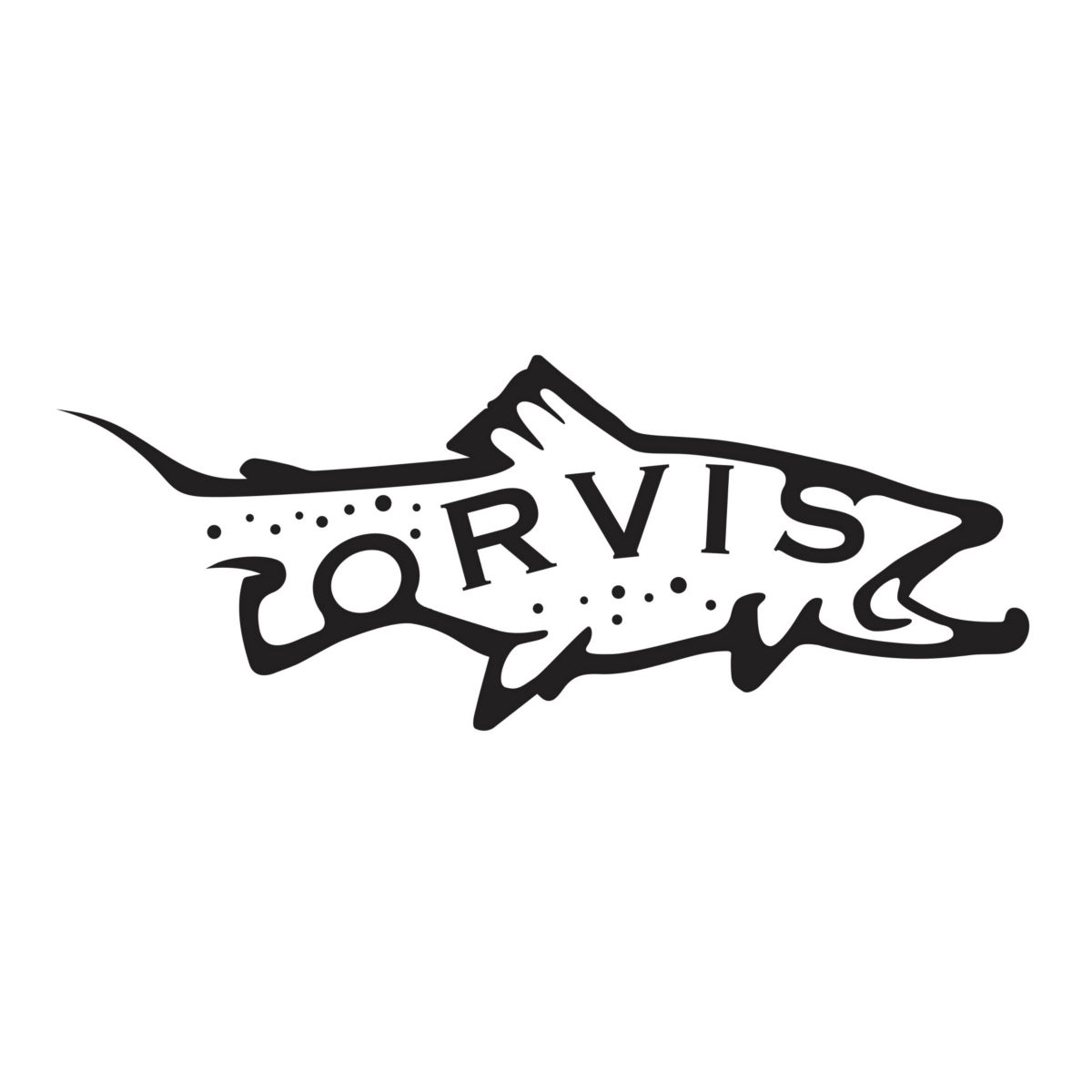 ORVIS Fly Fishing Tackle & Gear Car SUV Vinyl Die Cut Sticker Decal White 6.5 In 