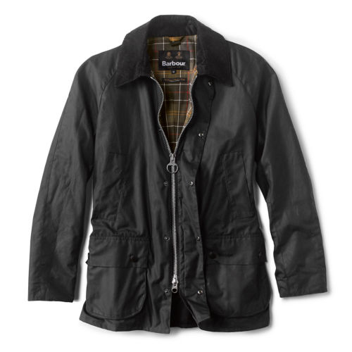 A waxed Barbour jacket.