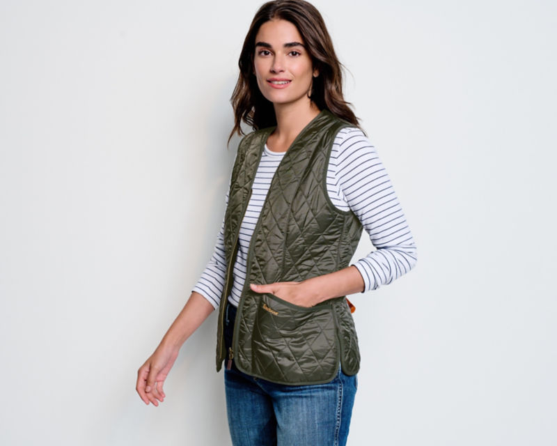 Barbour&reg; Women&rsquo;s Fleece Betty Gilet/Liner - OLIVE image number 1