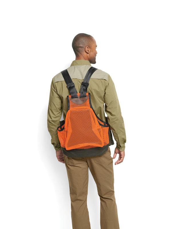 Waxed Cotton Strap Vest - OLIVE BLAZE image number 4