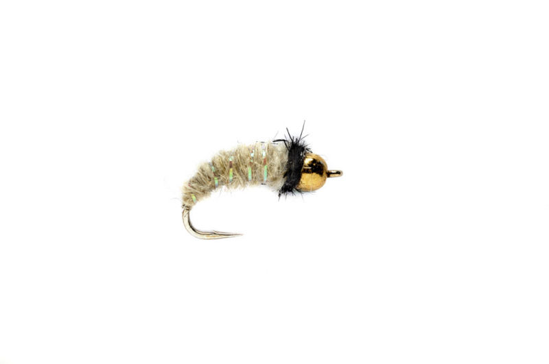 Bead Head Krystal Caddis Larva - CREAM