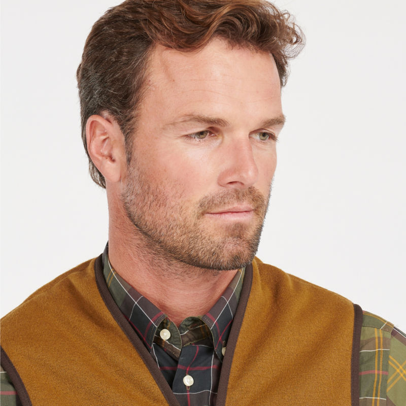 Barbour&reg; Warm Pile Waistcoat/Zip-In Liner - BROWN image number 4
