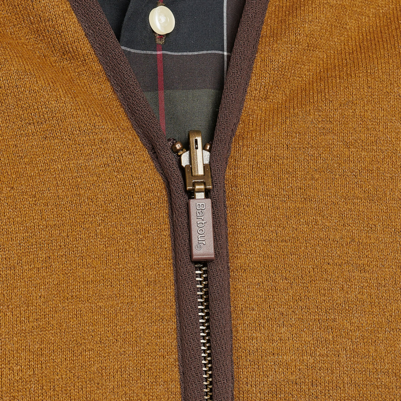 Barbour® Warm Pile Waistcoat/Zip-In Liner - BROWN image number 5