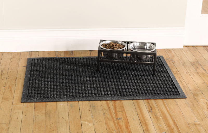 Recycled WaterHog&reg; Grid Mat - CHARCOAL image number 1