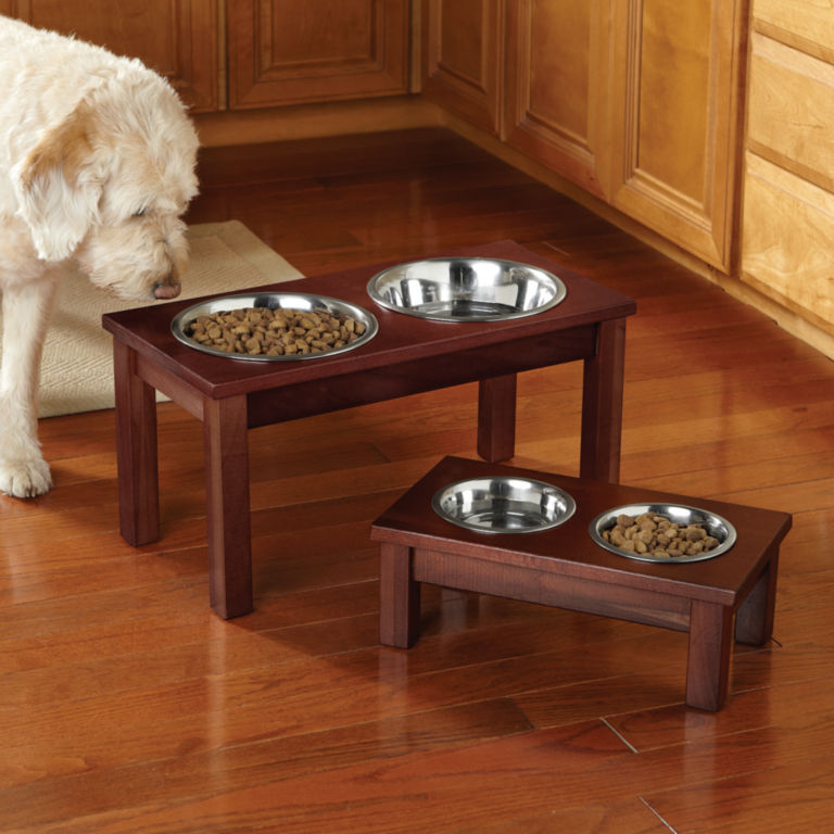 Wooden Elevated Dog Feeder Orvis, Wooden Raised Dog Bowl Stand