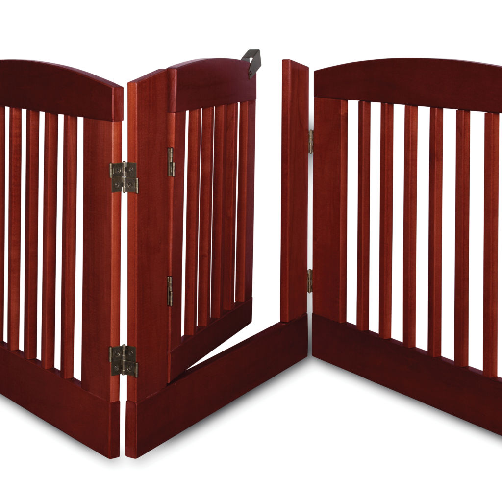 Freestanding Three-Panel Gate with Door -  image number 3