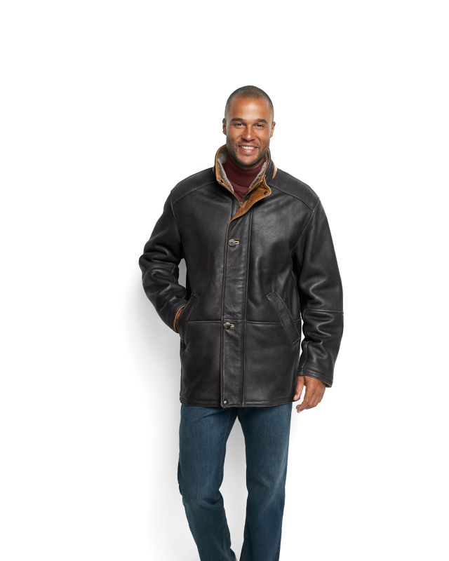 World&rsquo;s Finest Shearling Coat - BLACK image number 1