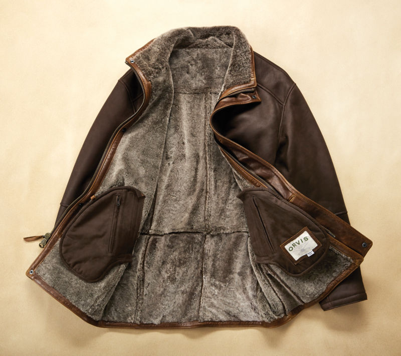 orvis shearling coat